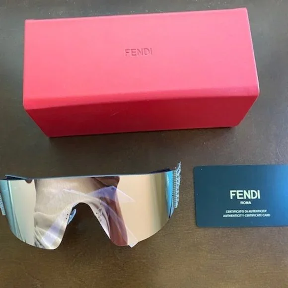Fendi | Accessories | Fendi Mirrored Crystal Embellished  display picture 1